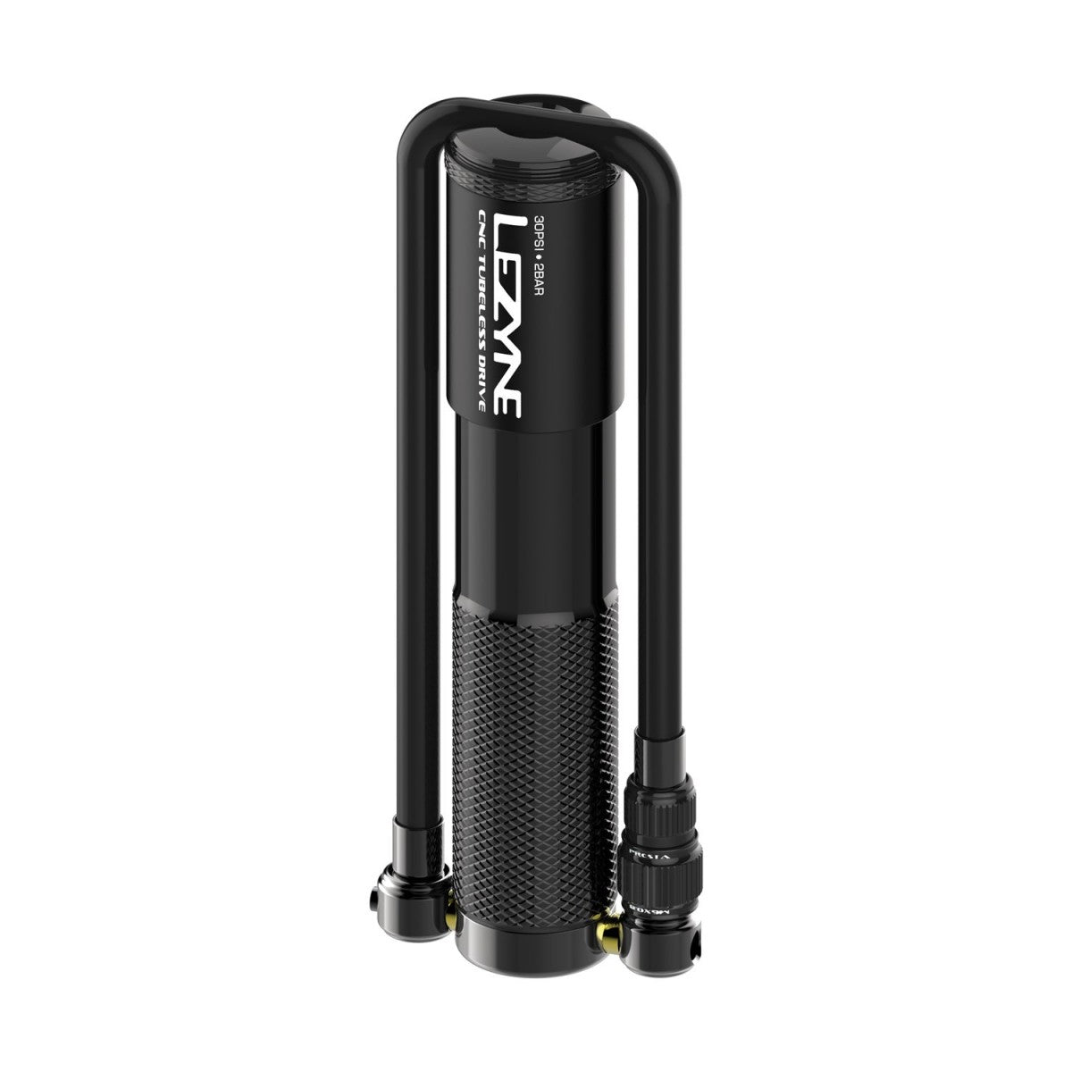 Handpumpe LEZYNE CNC TUBELESS DRIVE Schwarz