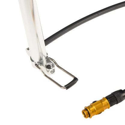 Kompakte Standpumpe LEZYNE MICRO FLOOR DRIVE HP Silber