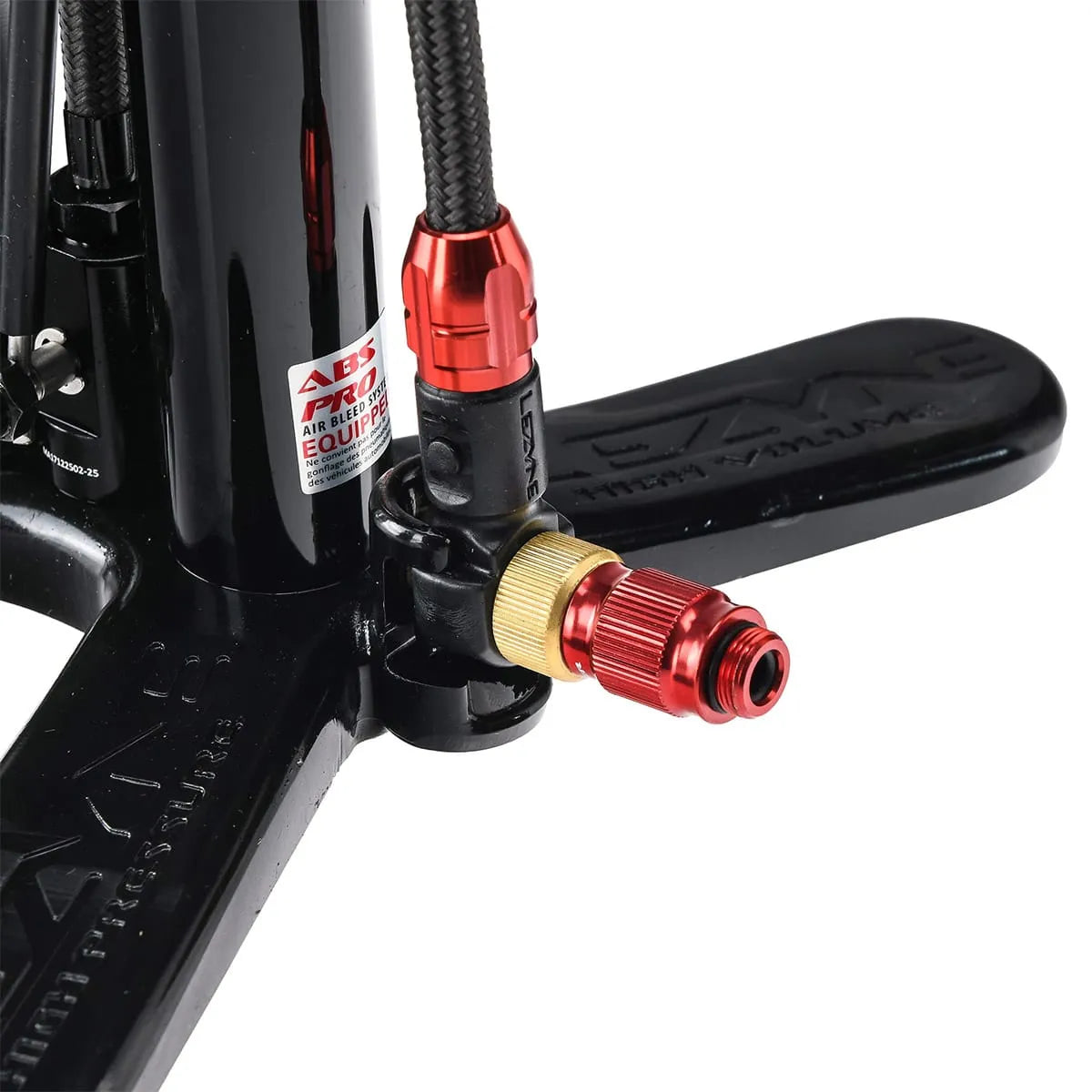 LEZYNE PRESSURE OVER DRIVE Fußpumpe Schwarz