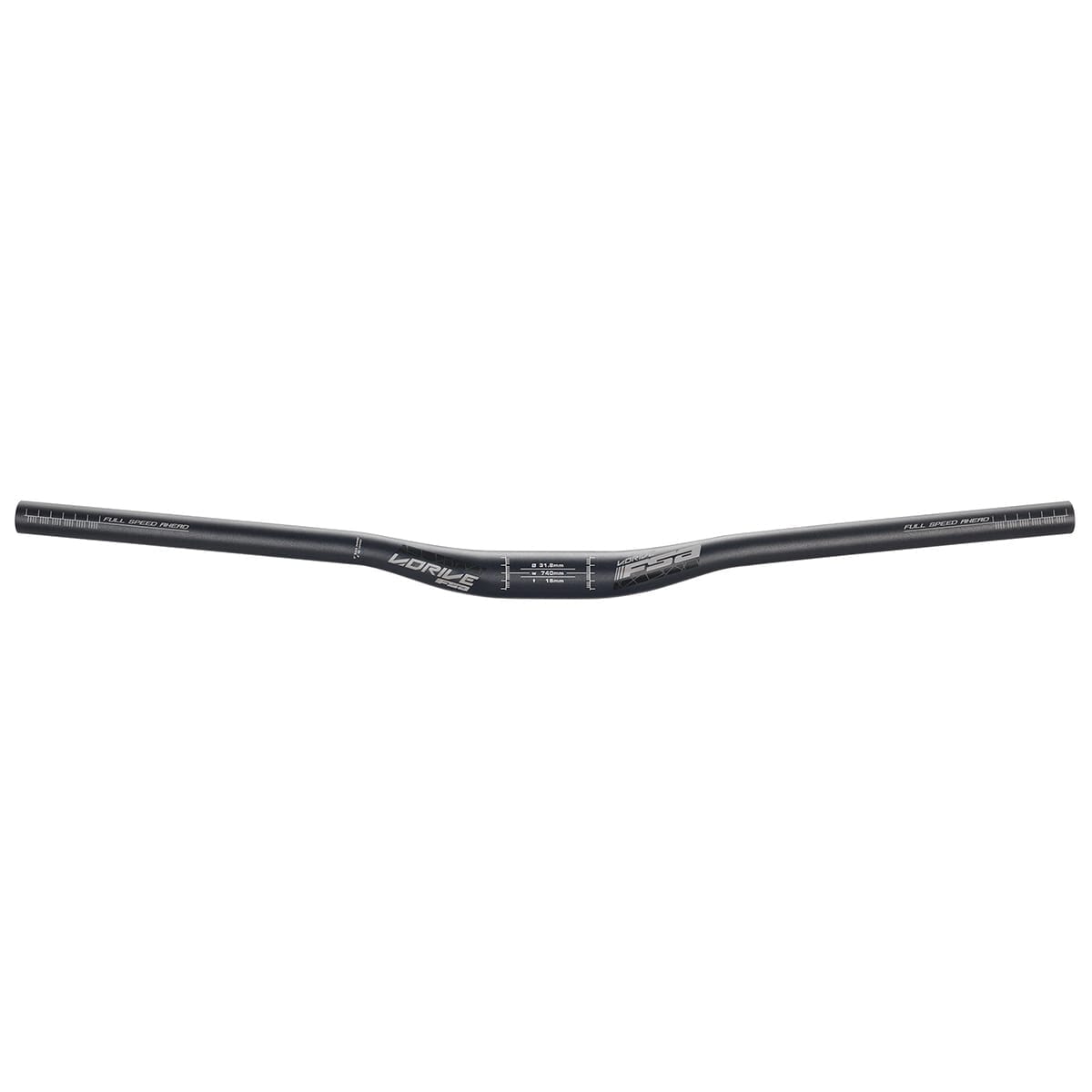 Cintre FSA V-Drive Aluminium Rise 15mm 31,8/740mm Noir