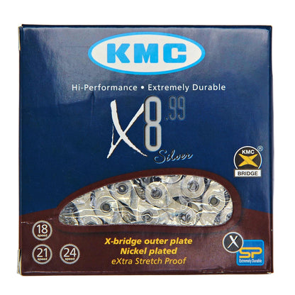 Kette 6/7/8-fach KMC X8 Silber