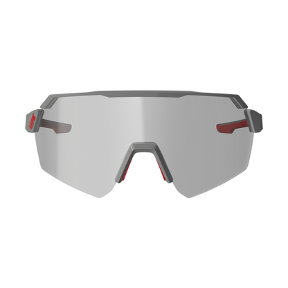 Brille LEATT RIDEVIZ LITE LARGE Satin Grau Glas Iriz Silber