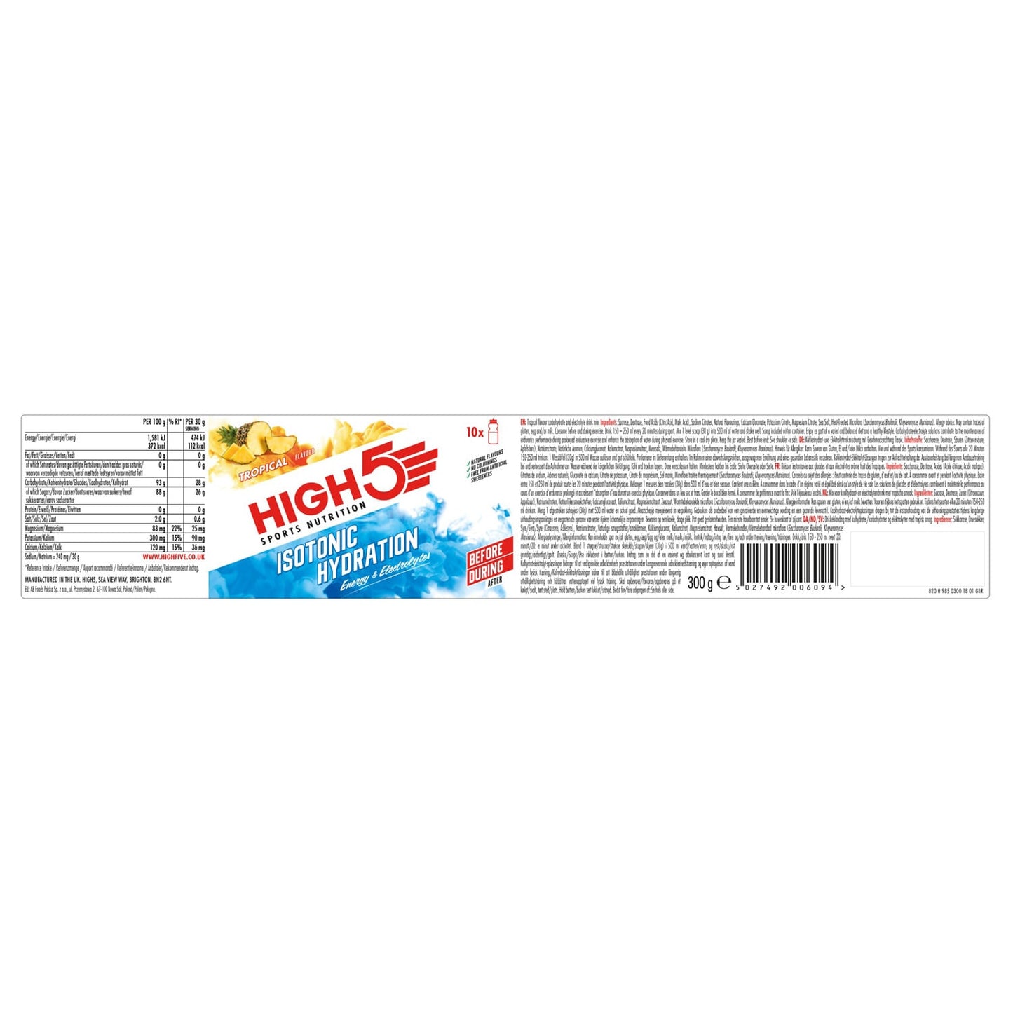 HIGH5 ISOTONIC Energie-Drink (300g) Tropical
