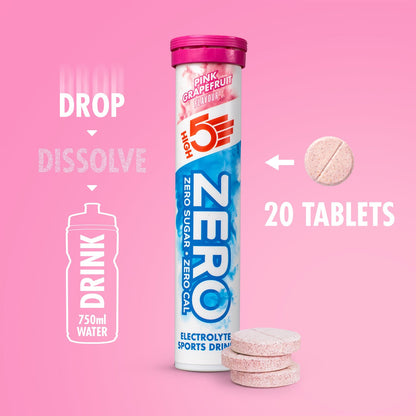 Elektrolyt-Hydrationstabletten HIGH5 ZERO (x20) Grapefruit