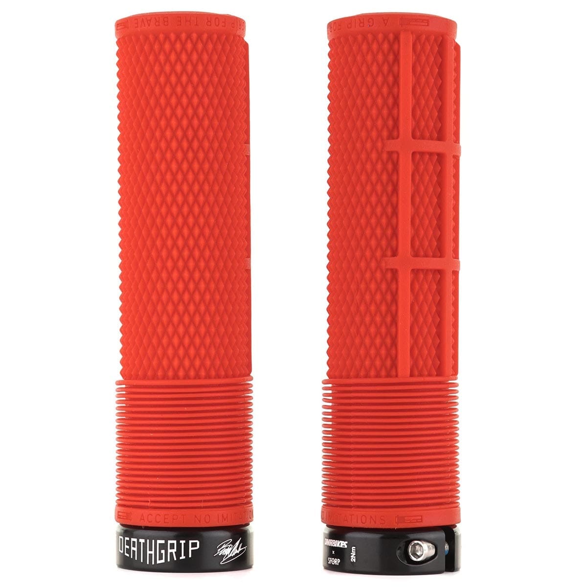 DMR DEATHGRIP Large Lock-on Grips Rot