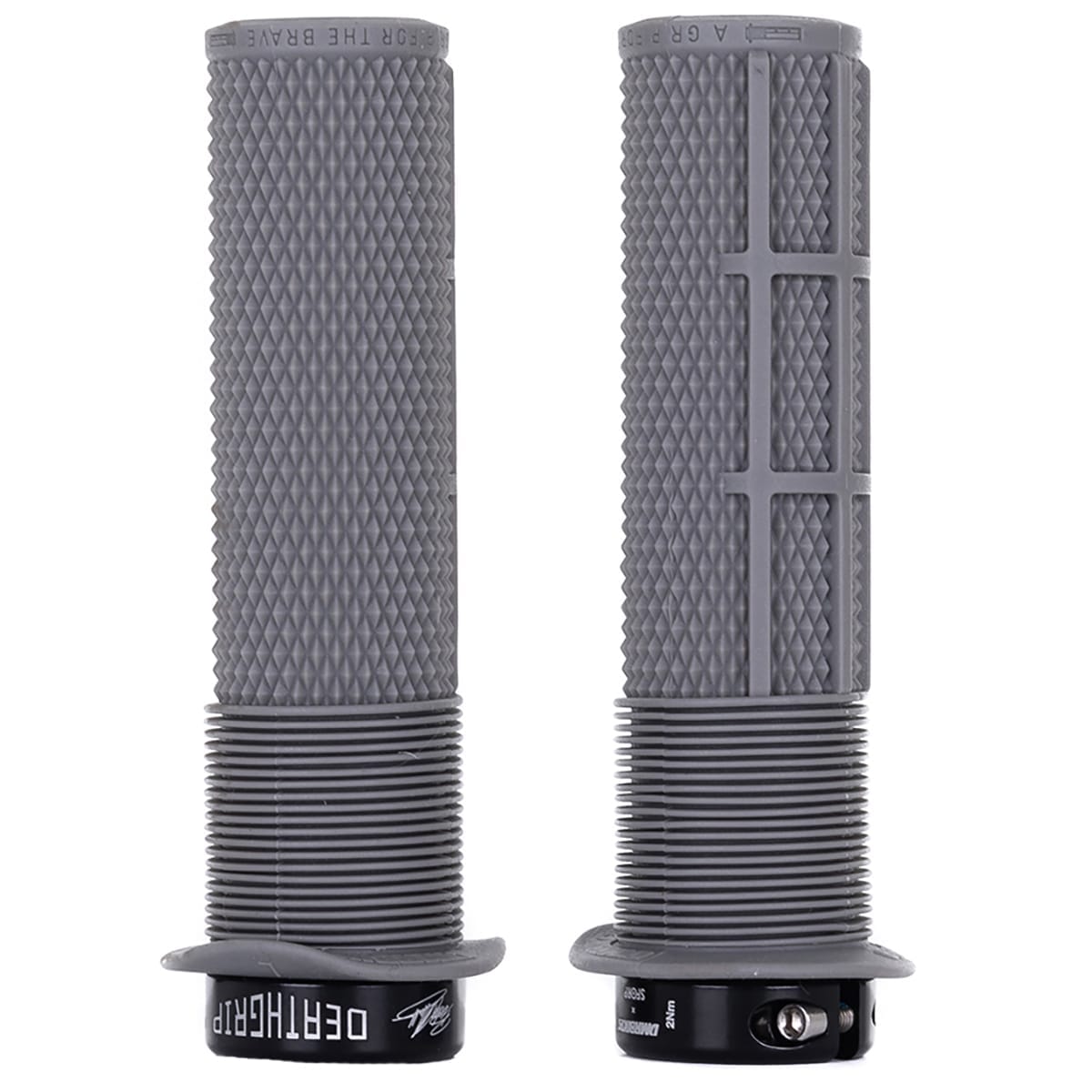 DMR DEATHGRIP Flange Large Lock-on Grips Grau