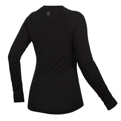 Unterwäsche ENDURA BAABAA BLEND Langarm Damen Schwarz