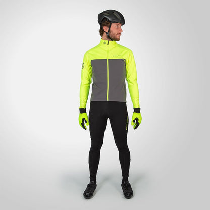 Lange Trägerhose ENDURA WINDCHILL Schwarz/Gelb
