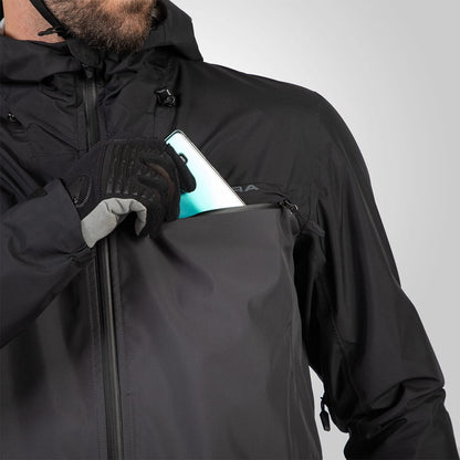 Jacke ENDURA SINGLETRACK WATERPROOF II Schwarz