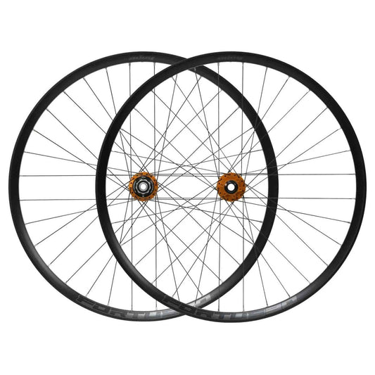 Paar HOPE FORTUS 30 W 29" PRO 5 15X110mm/12x148mm Boost Laufräder Orange