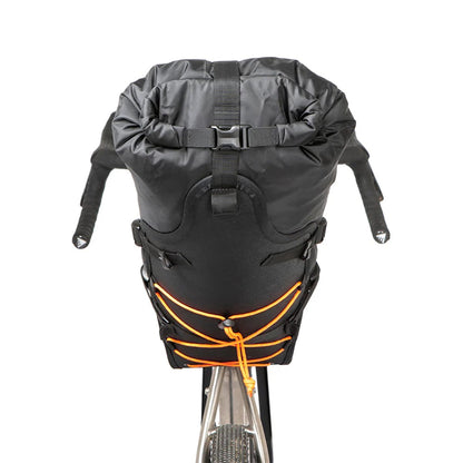 Satteltasche RESTRAP SADDLE BAG 18 L Orange + DRY BAG Schwarz