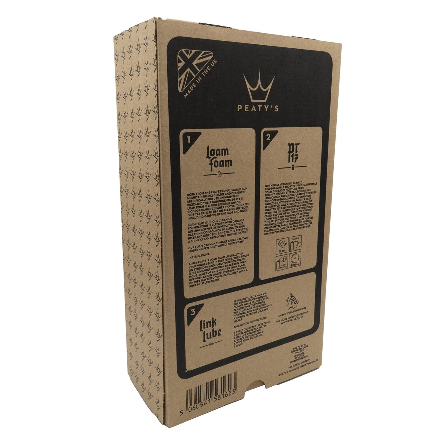 PEATY'S WASH PREVENT LUBRICATE STARTER PACK Pflege-Kit