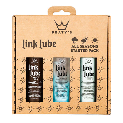 Set Schmiermittel Allwetter PEATY'S LINKLUBE ALL SEASONS ( 3 x 60 ml)
