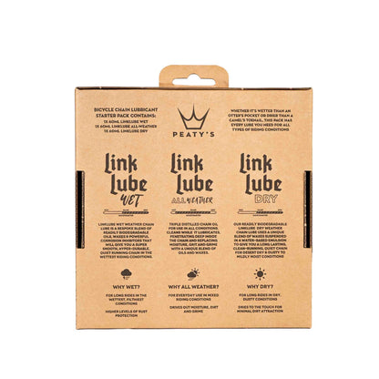Set Schmiermittel Allwetter PEATY'S LINKLUBE ALL SEASONS ( 3 x 60 ml)