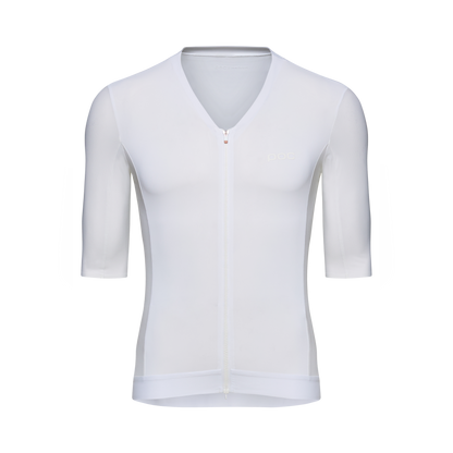 Maillot POC RACEDAY Kurzarm Weiß