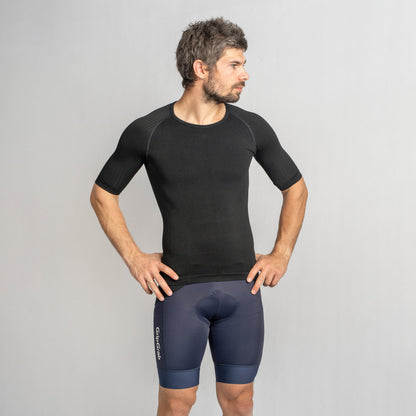 Kurzarm-Funktionsunterhemd GRIPGRAB PACR SPRING AUTUMN SEAMLESS Schwarz