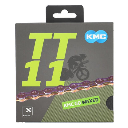 Kette 11-Gang KMC TT11 Waxed Neo Chrome Gewachst