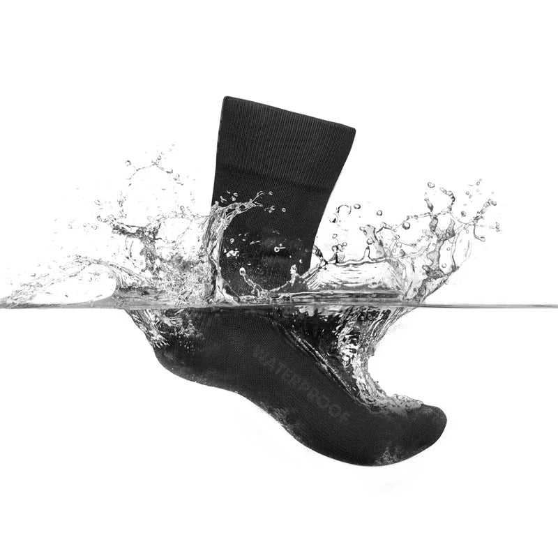 GRIPGRAB Socken Wasserdicht Leicht Schwarz