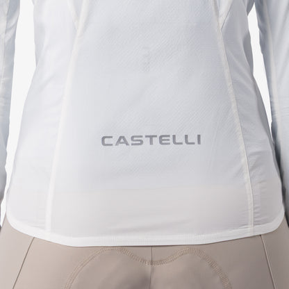 CASTELLI Transition Air Damenjacke in Elfenbein – Reißverschlussdetail