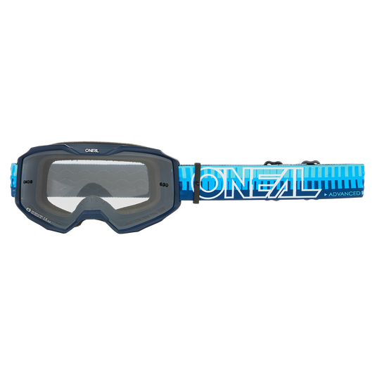 O'NEAL B-10 STRIPED Maske Blau Klarer Schirm