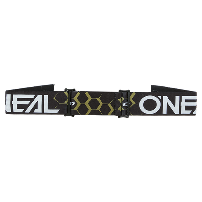 Maske O'NEAL B-33 HEXA Schwarz/Gold Scheibe Silber Spiegel