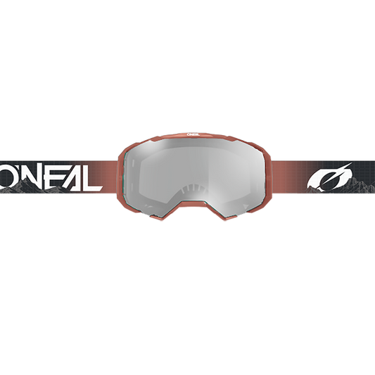 O'NEAL B-22 COVERT Maske Schwarz/Rot Klarer Schirm