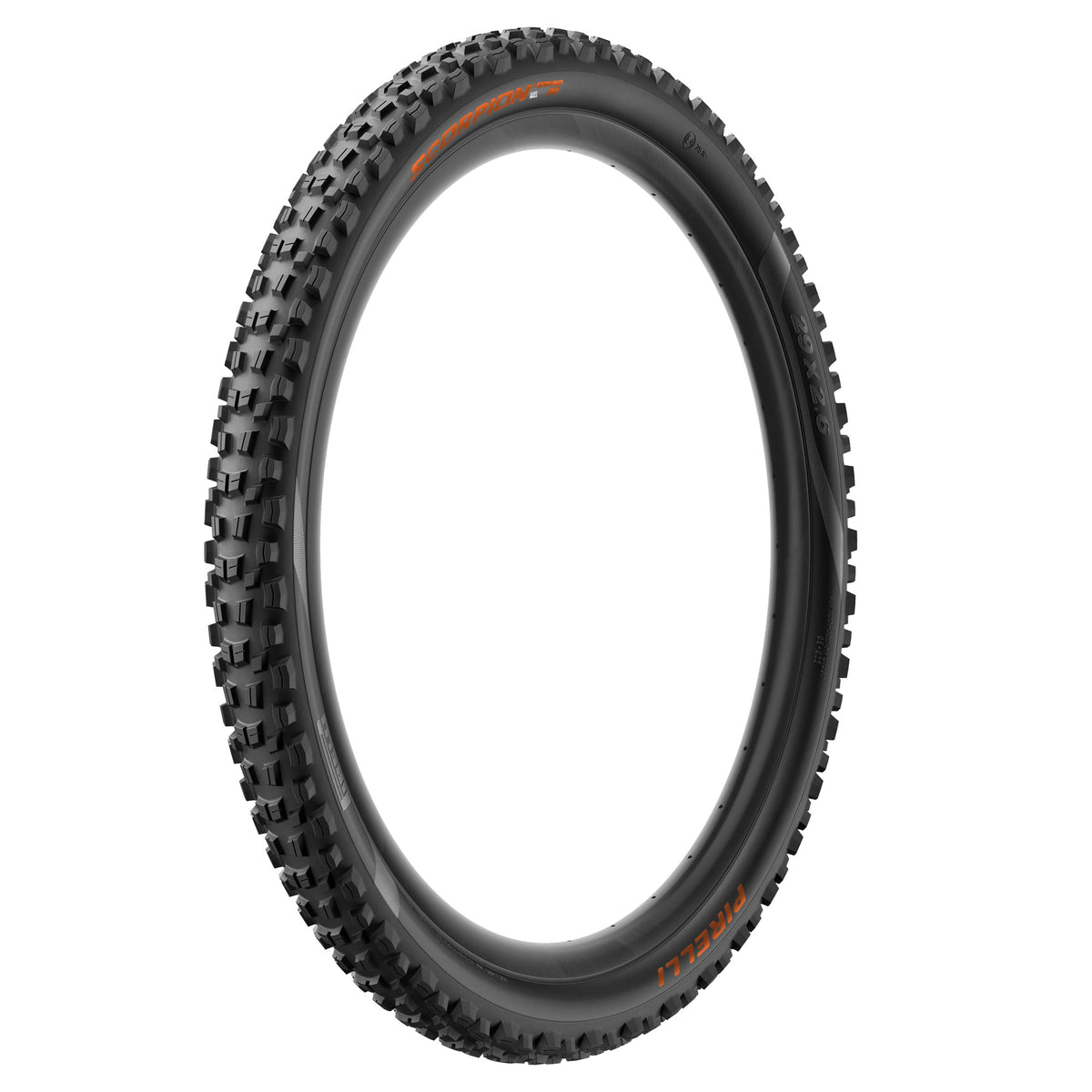 PIRELLI SCORPION ENDURO M COLOUR EDITION Reifen 29x2.60 HardWall Tubeless Ready Faltreifen Schwarz/Orange