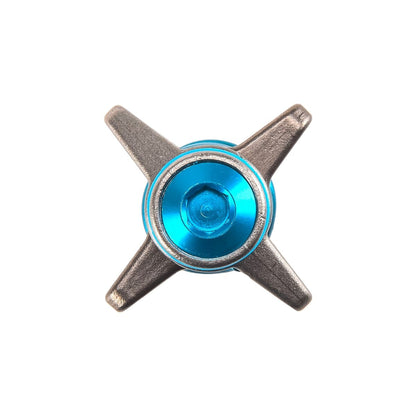 Pedale CRANKBROTHERS EGG BEATER 3 Silber/ Feder Blau