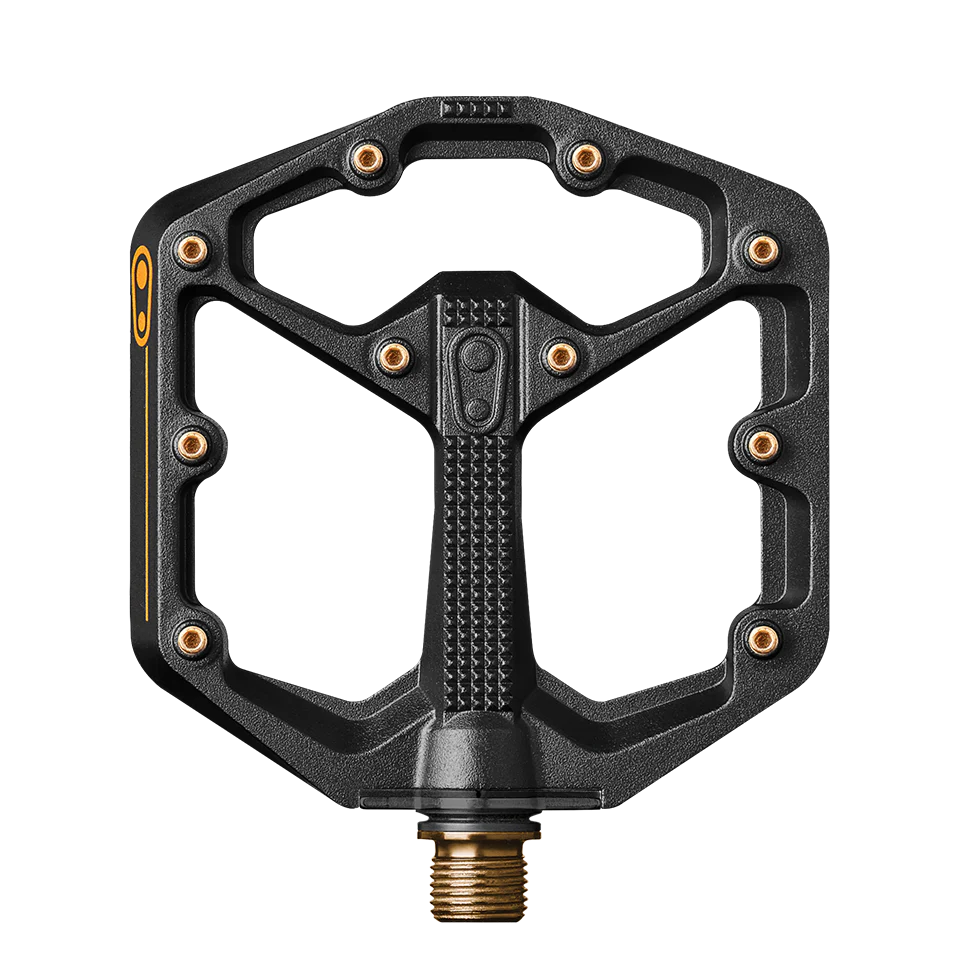 Pedale flach CRANKBROTHERS STAMP 11 Small Schwarz/Gold