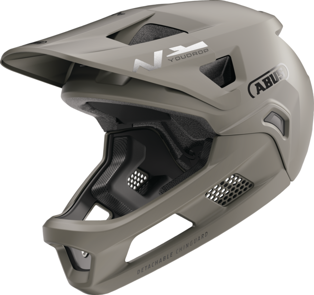 MTB-Helm ABUS YOUDROP FF Junior Dust Grau