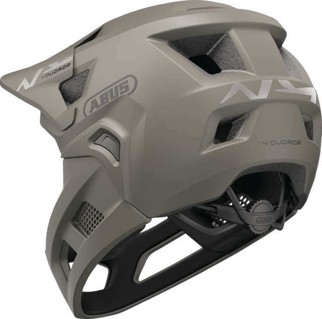 MTB-Helm ABUS YOUDROP FF Junior Dust Grau