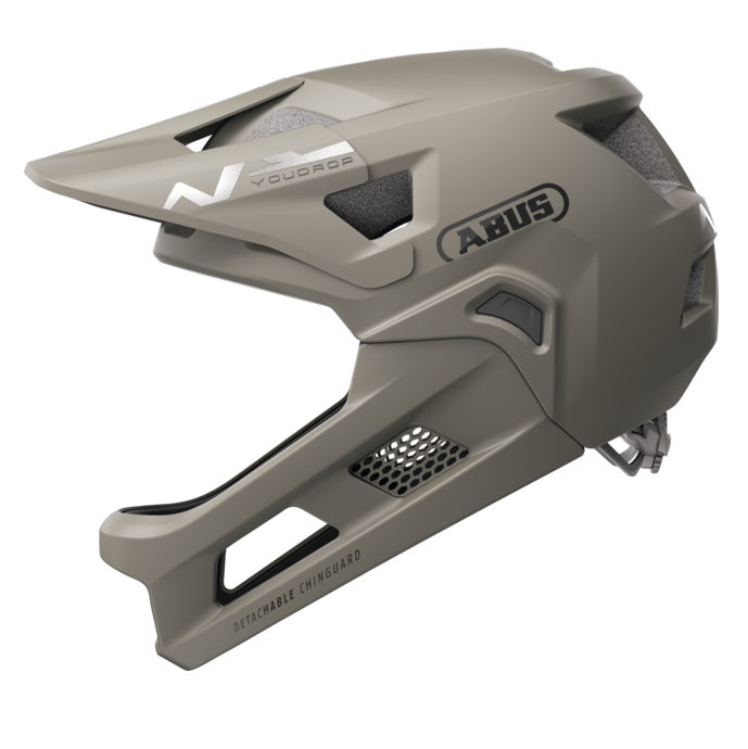 MTB-Helm ABUS YOUDROP FF Junior Dust Grau