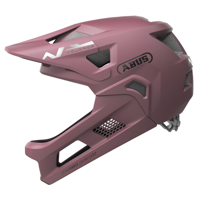 ABUS YOUDROP FF Junior MTB-Helm Blush Rot