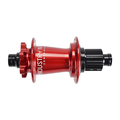 Hinterradnabe INDUSTRIE NINE Hydra 12x148 mm Boost 6 Loch Shimano Rot