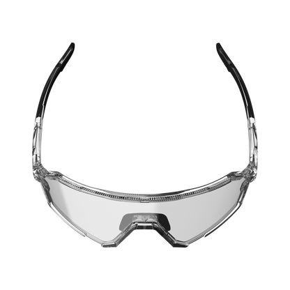Brille LEATT RIDEVIZ PRO LARGE Transparent Glas Iriz Silber