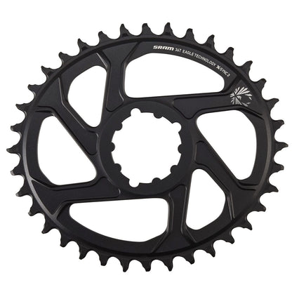 Einfach-Kettenblatt SRAM OVAL X-SYNC2 EAGLE BOOST Direct Mount Offset 3mm Alu Schwarz