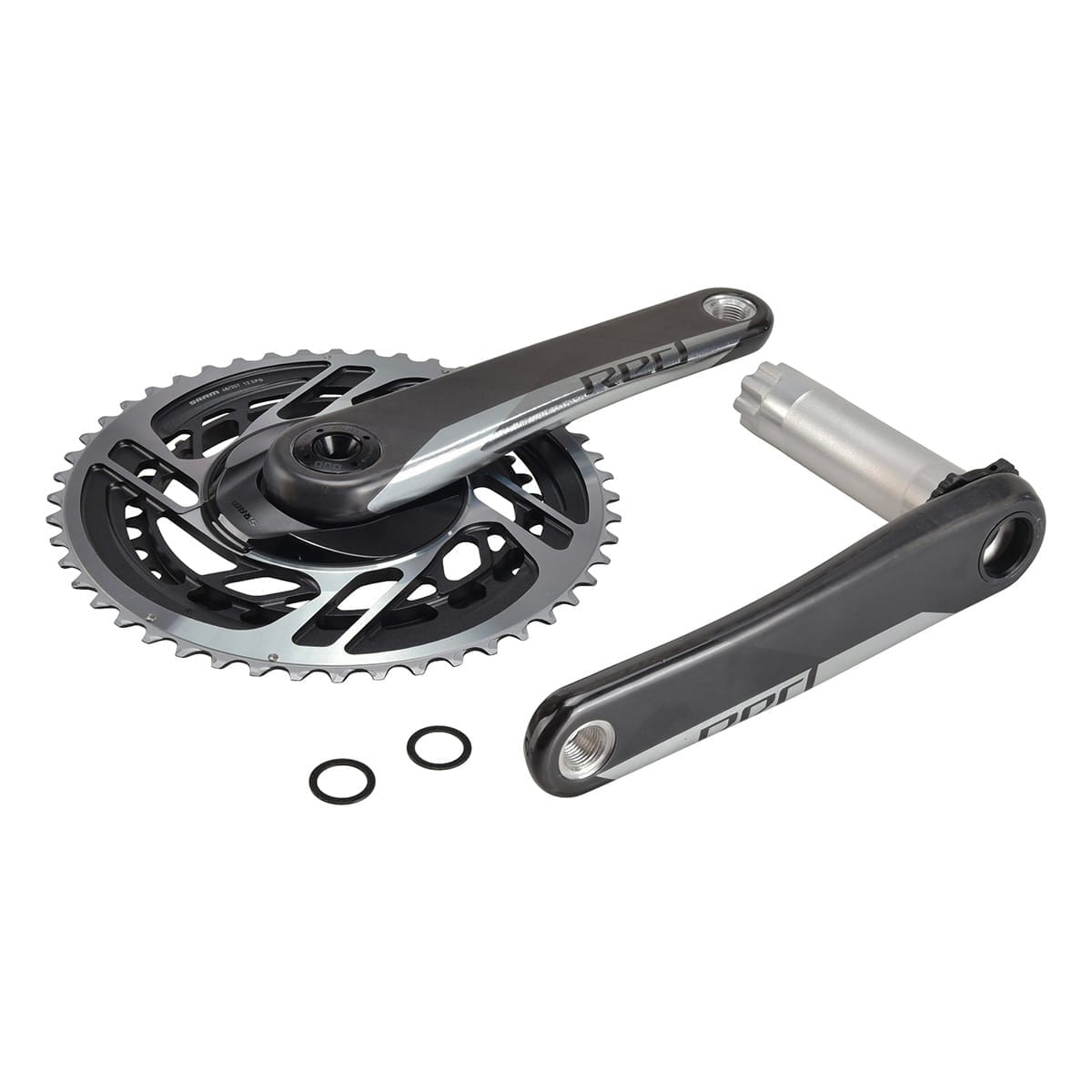 Pédalier 12V SRAM RED AXS DUB Double Mid-Compact Noir/Argent