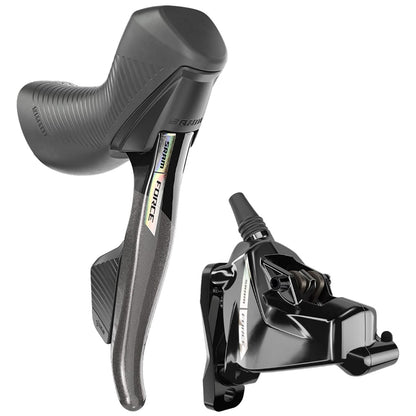 SRAM FORCE AXS D2 HRD 2x12 Flat Mount Bremshebel- und Bremssattelpaar ohne Scheibe