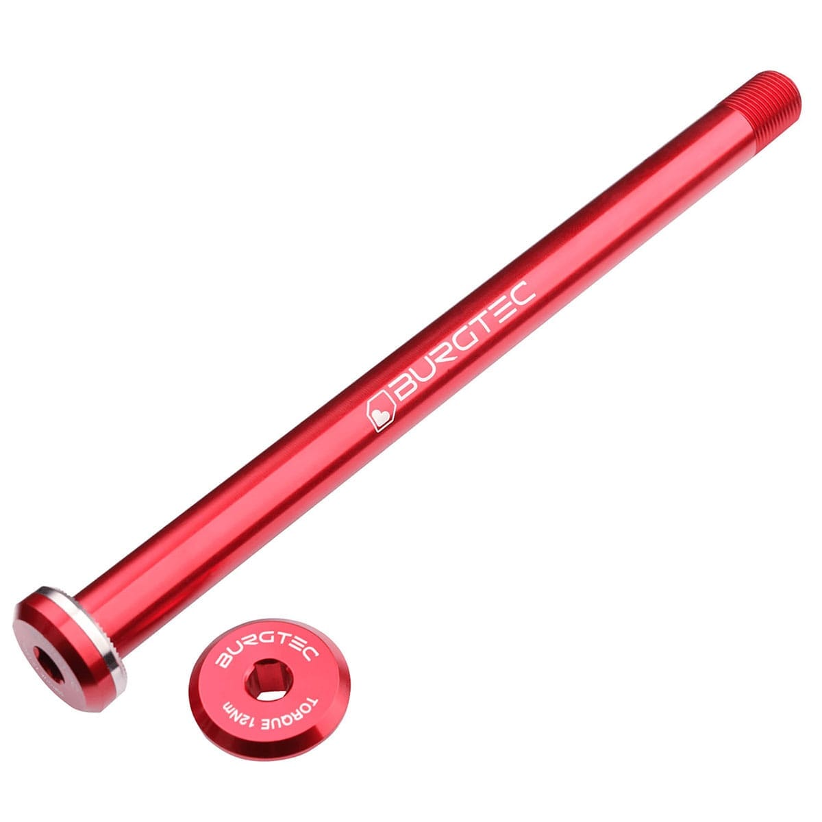 Axe de Roue Arrière BURGTEC 168,5 mm pour Cadres Santa Cruz Rouge