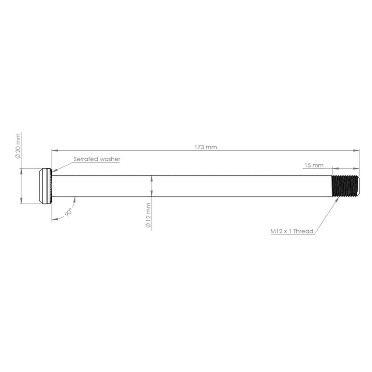 Axe de Roue Arrière BURGTEC 173,7 mm pour Cadres Santa Cruz Violet