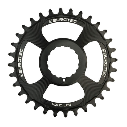Einfaches Kettenblatt BURGTEC THICK THIN RaceFace 10/11/12-fach Cinch Direct Mount Narrow Wide Schwarz