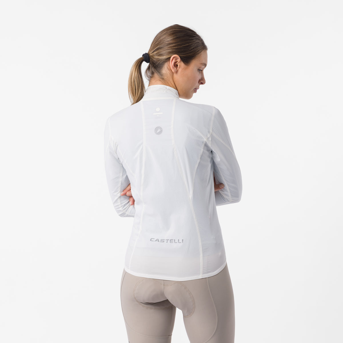 CASTELLI Transition Air Damenjacke in Elfenbein – Rückansicht