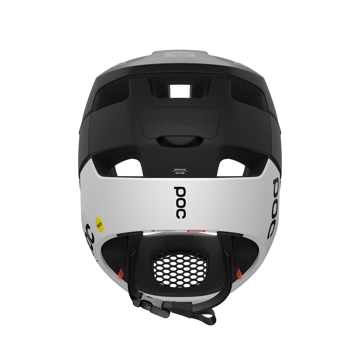 MTB-Helm POC OTOCON RACE MIPS Schwarz/Weiß Matt