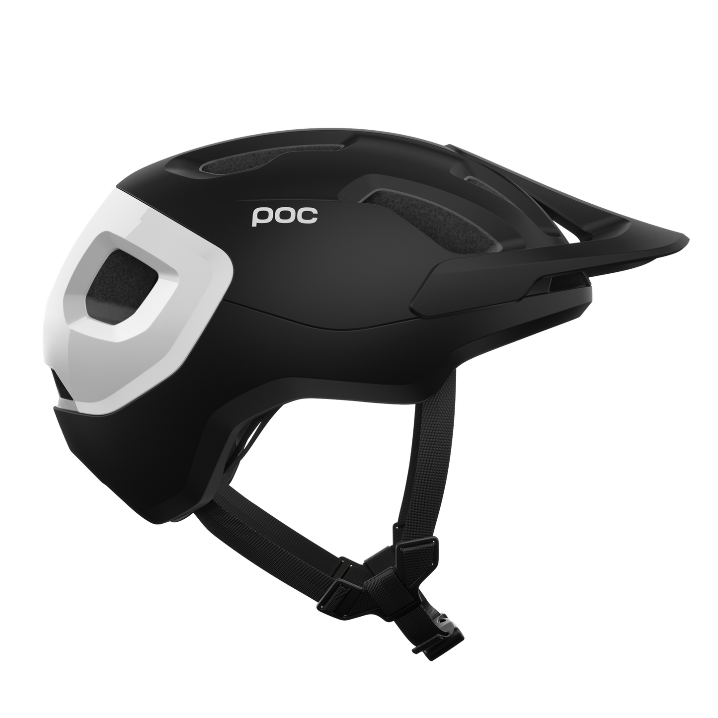 MTB-Helm POC AXION RACE MIPS Mattschwarz/Weiss