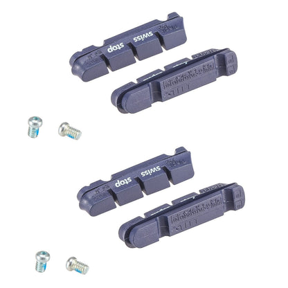 Kit 4 Bremsbeläge SWISS STOP FLASH Blau Aluminium