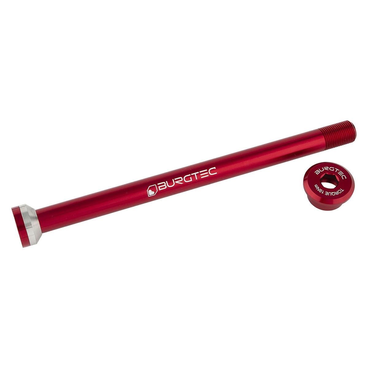 Axe de Roue Arrière BURGTEC 171 mm pour Cadres Transition Rouge