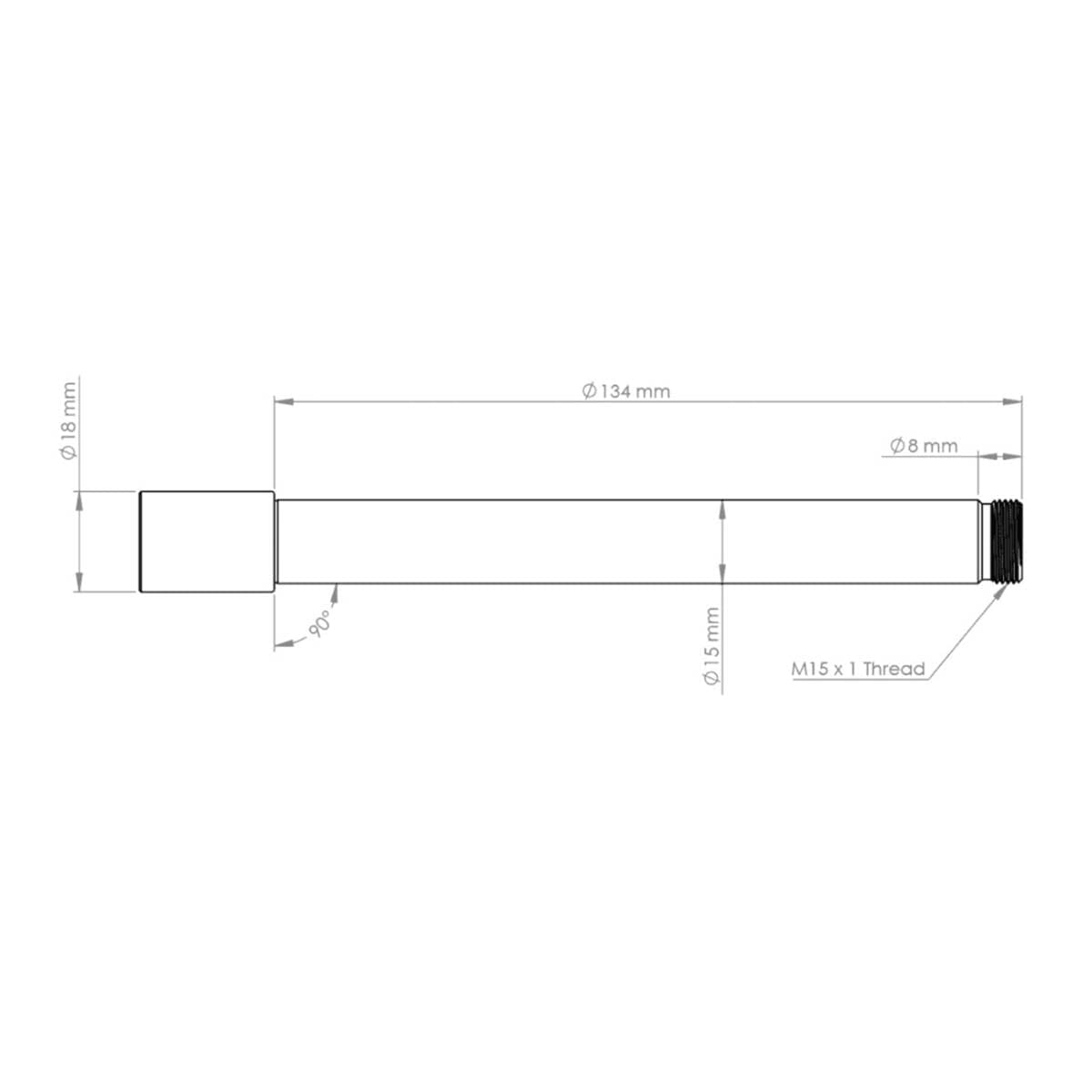 Axe de Roue Avant BURGTEC pour Fourches Ôhlins RXF 36 Noir