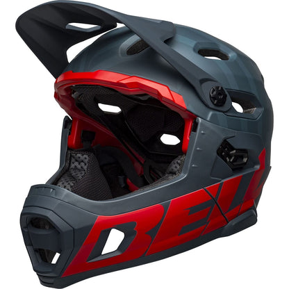 MTB-Helm BELL SUPER DH MIPS Blau/Rot