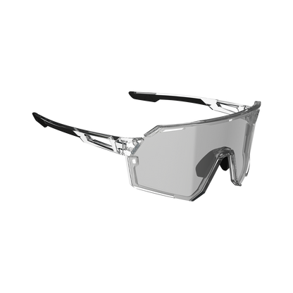 Brille LEATT RIDEVIZ PRO LARGE Transparent Glas Iriz Silber