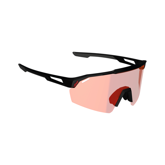 LEATT SPEEDVIZ LITE Brille Schwarz Iriz Crystal Glas Rot